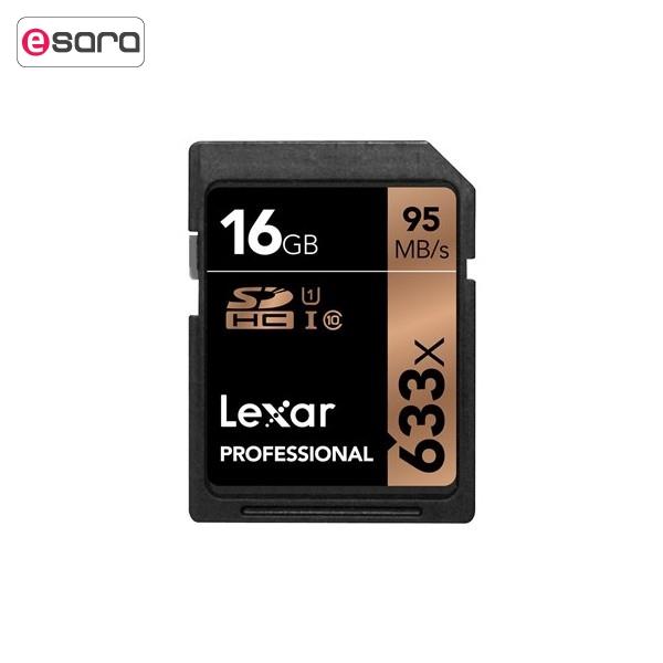 کارت حافظه SDHC لکسار مدل Professional کلاس 10 استاندارد UHS-I U1 سرعت 95MBps ظرفیت 16 گیگابایت Lexar Professional UHS-I U1 Class 10 95MBps SDHC - 16GB